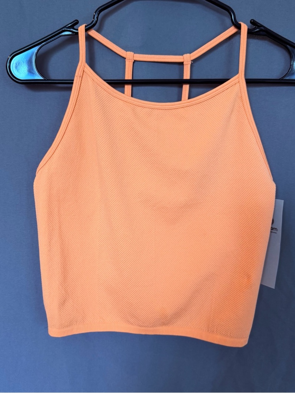Mono B Terracotta High Neck Cropped Tank Top
